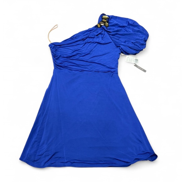 Forever 21 Dresses & Skirts - Forever 21 - BRAND NEW - One-Shoulder Royal Blue Dress with fun shoulder accent